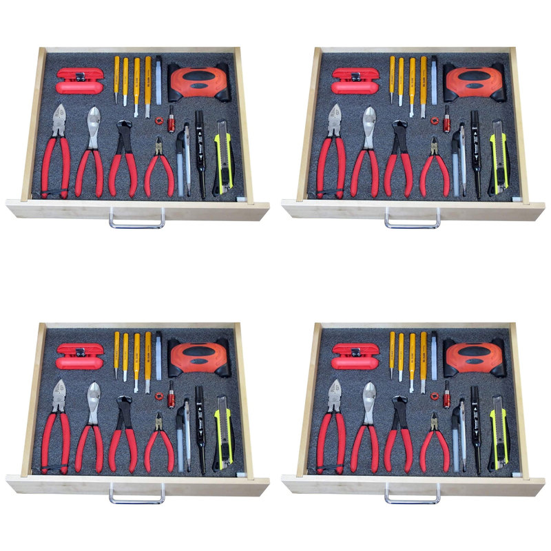  Tool Drawer Organizer Customizing Insert 30Mm Foam Sheet (4 Pack)