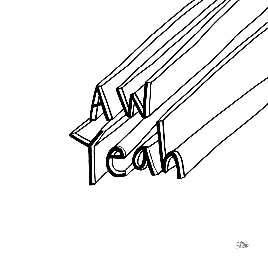 Leinwandbild Typografie Cool Sayings II BW von Melissa Averinos