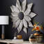 Vase de table en céramique noir / blanc / orange 14 po