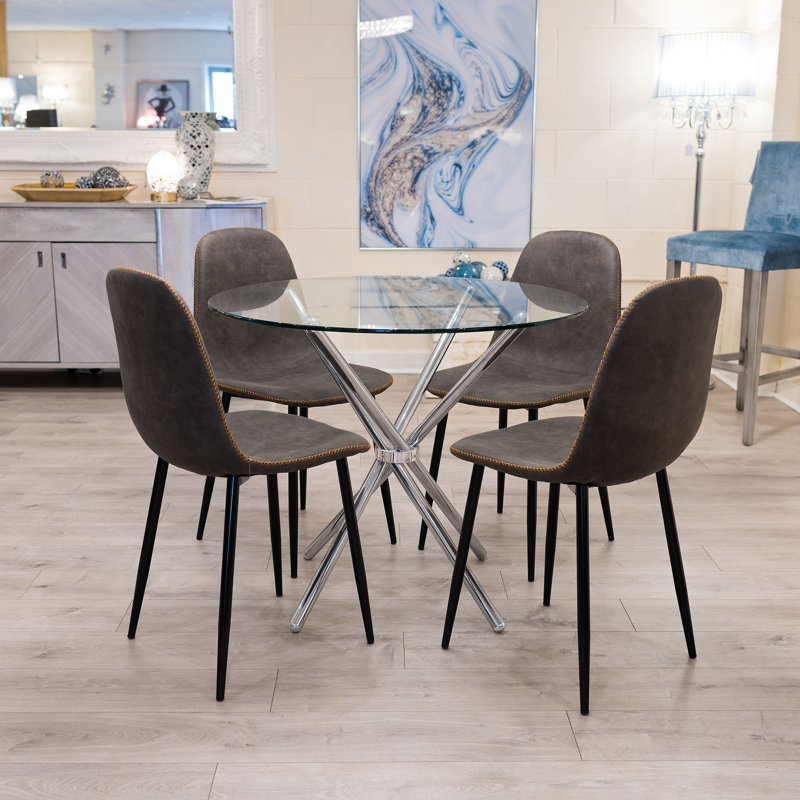 4 - Person Dining Set, Brown