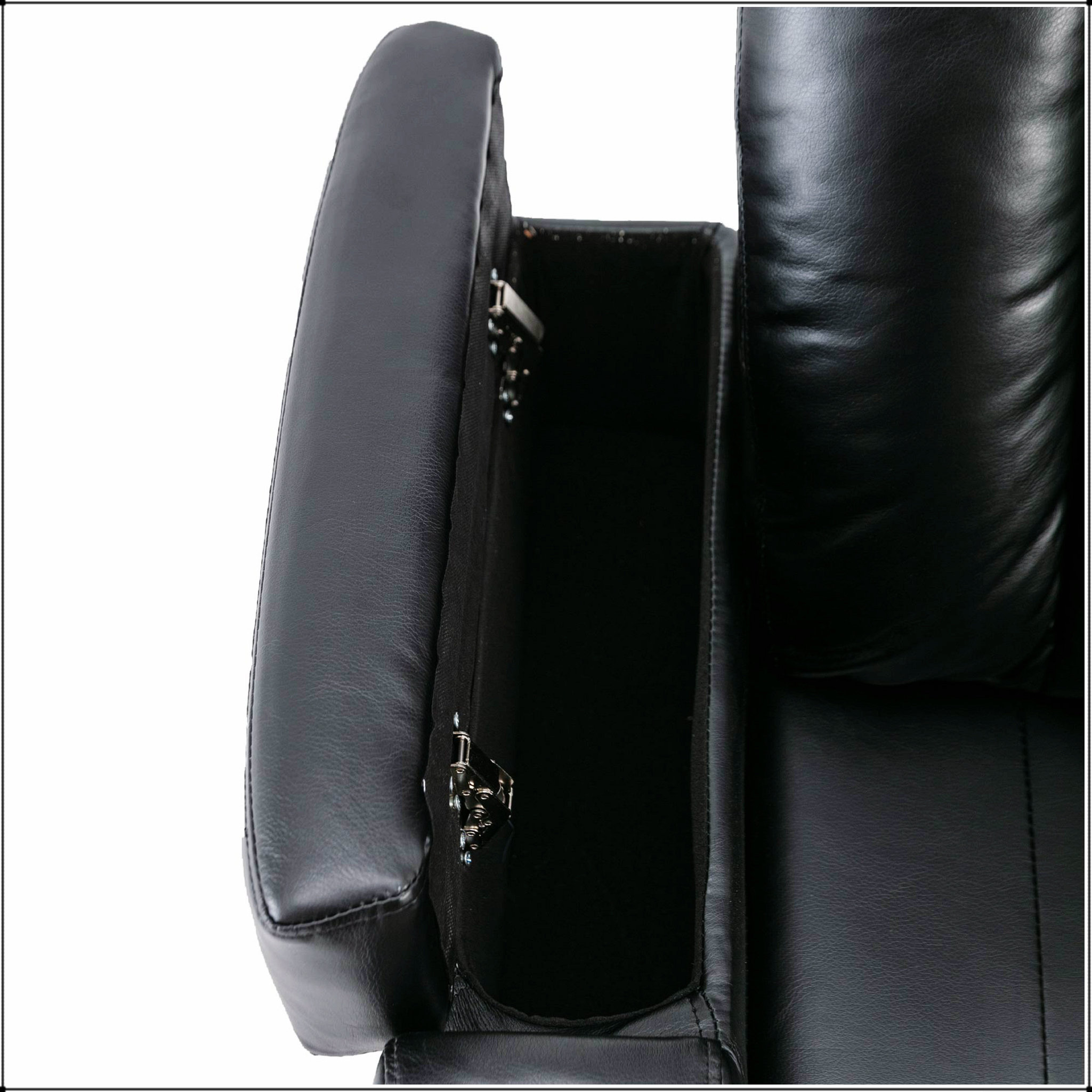 Ivy Bronx Premium Power Recliner with Storage Arms, Cupholders, Swivel ...