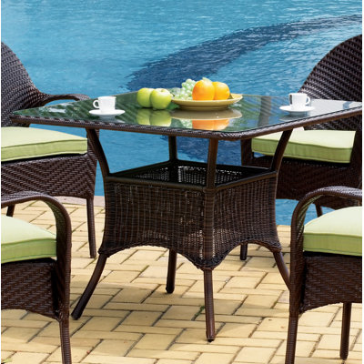 Chaise de patio empilable avec coussin Isabell