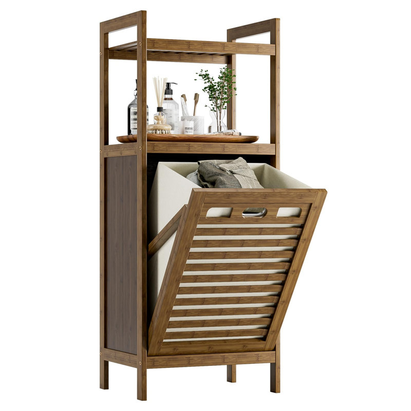 Laundry Hamper, Walnut