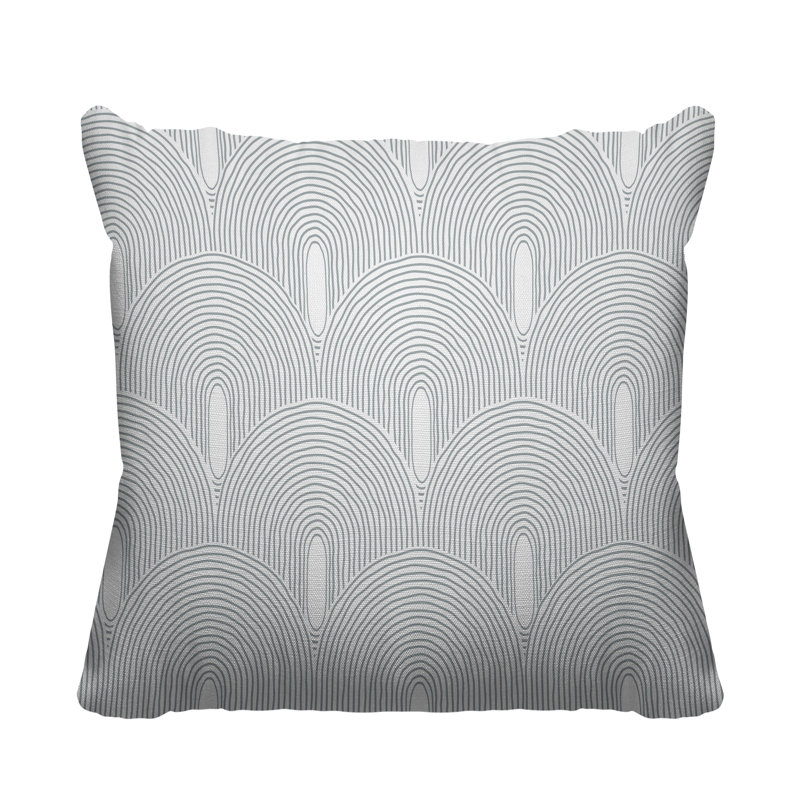 Limpo Starburst Indoor/Outdoor Throw Pillow, 18"H x 18"W, Gray, Square