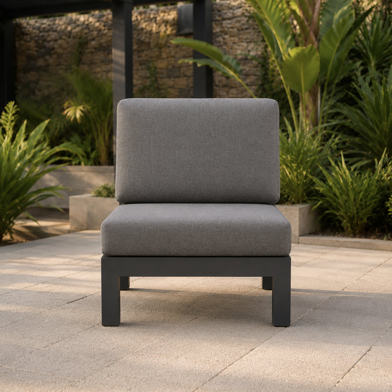 MIMO Aluminium Middle Sofa Module with Cushions