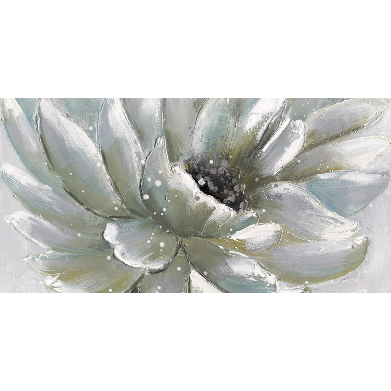 White chrysanthemum - 15.75"x31.50" Desk mat