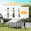 Enclos extérieur pour chien avec toit, 2,44 m x 2,44 m x 1,83 m, en grillage soudé robuste avec verrou anti-évasion