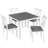 Dining Table Set, Modern Wood Dining Table Set,Dining Table Set For Small Place, Kitchen, Dining Room, Grey & White Two Tone-997564735
