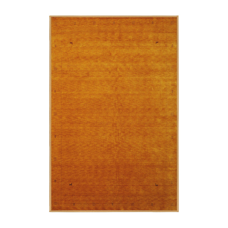 Tapis contemporain orange, Rectangle 8 pi 0 po x 10 pi 0 po