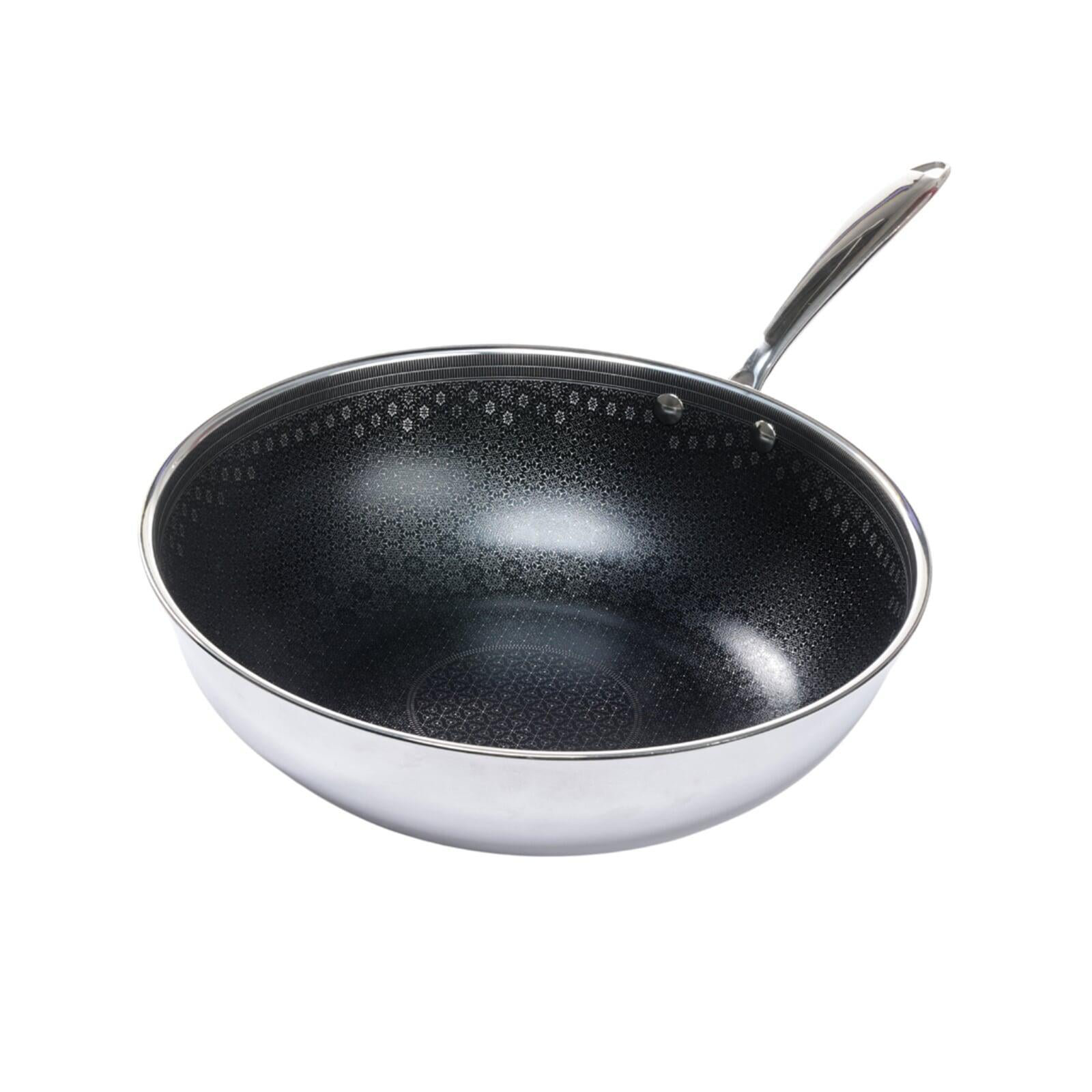 KitchenAid Hard-Anodized Induction Nonstick Wok with Helper Handle, 12.25-Inch, Matte Black