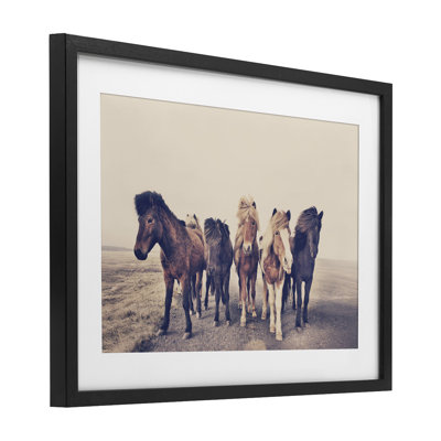 Reproduction encadrée sous verre Mute Brown