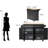 Laronna Solid Wood Top Kitchen Island-1225106257