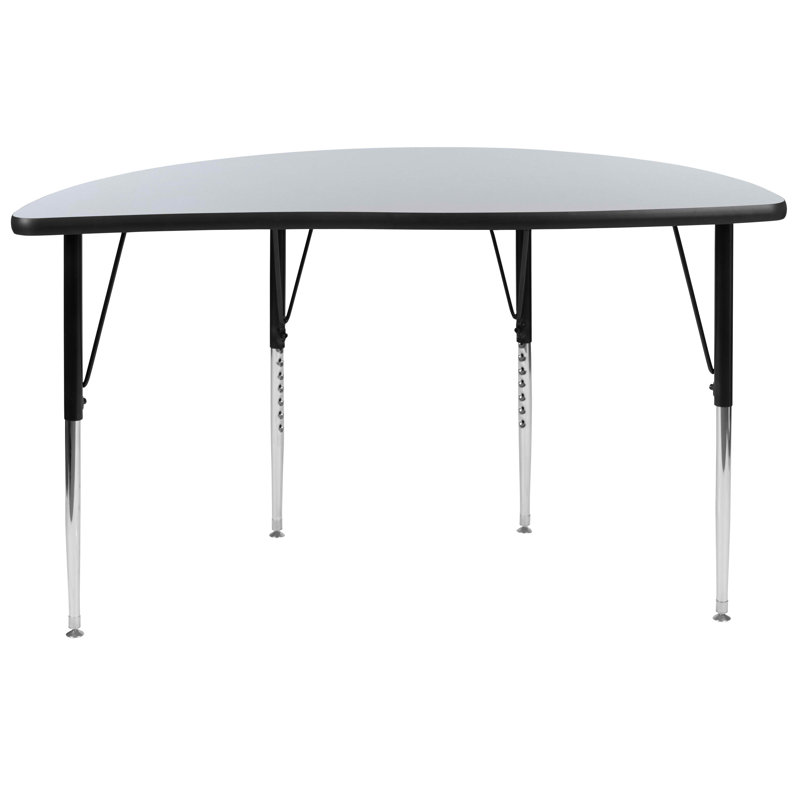 Table d'activité Goddard, Gris, Non, L 60 po x P 60 po x H 21,25 po à 30,25 po