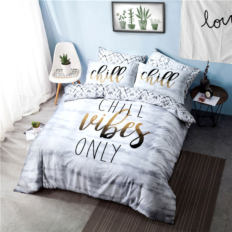 Bayley Cotton Blend, Polyester Duvet Cover Set with Pillowcases Included, Kingsize - 2 Standard Pillowcases