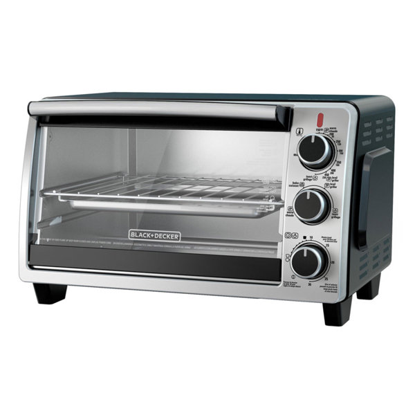  BLACK+DECKER 6-Slice Convection Countertop Toaster Oven,  Stainless Steel/Black, TO2050S: Home & Kitchen