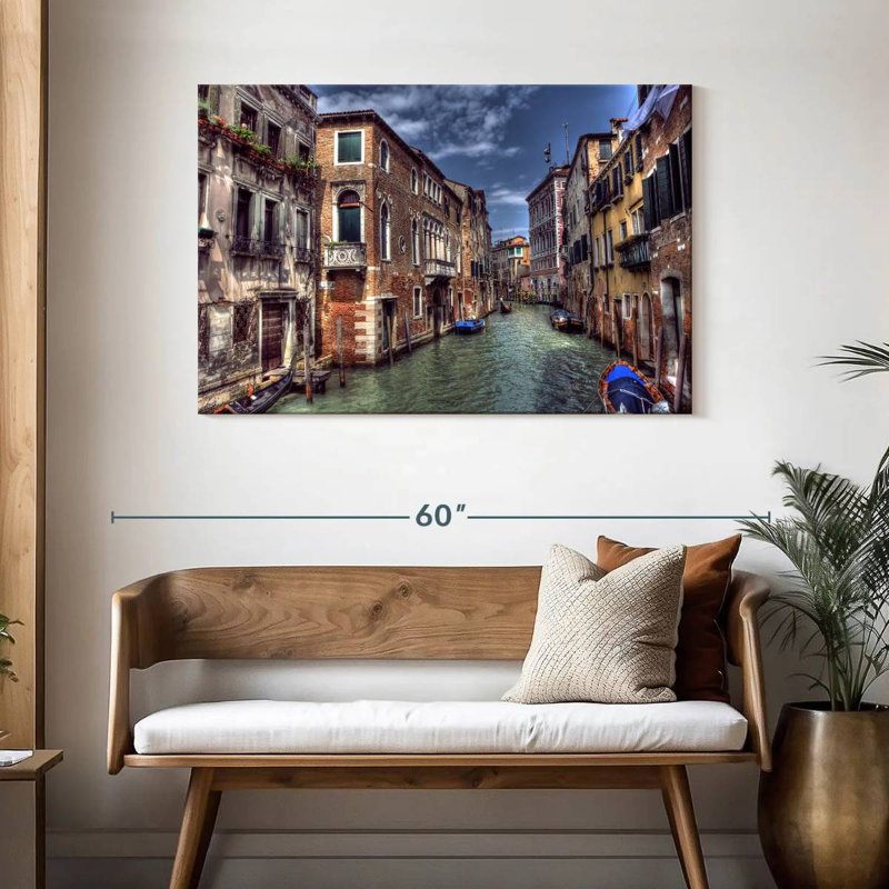 Lilie Venice Street Canal, H 30 po x l 45 po