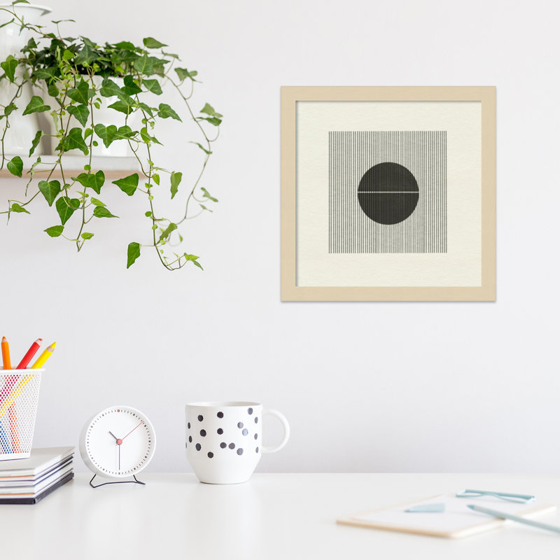«Nyamal Paper Objet No 5» par le studio MIUUS, reproduction d'art encadrée, H 13 po x l 13 po, Brun