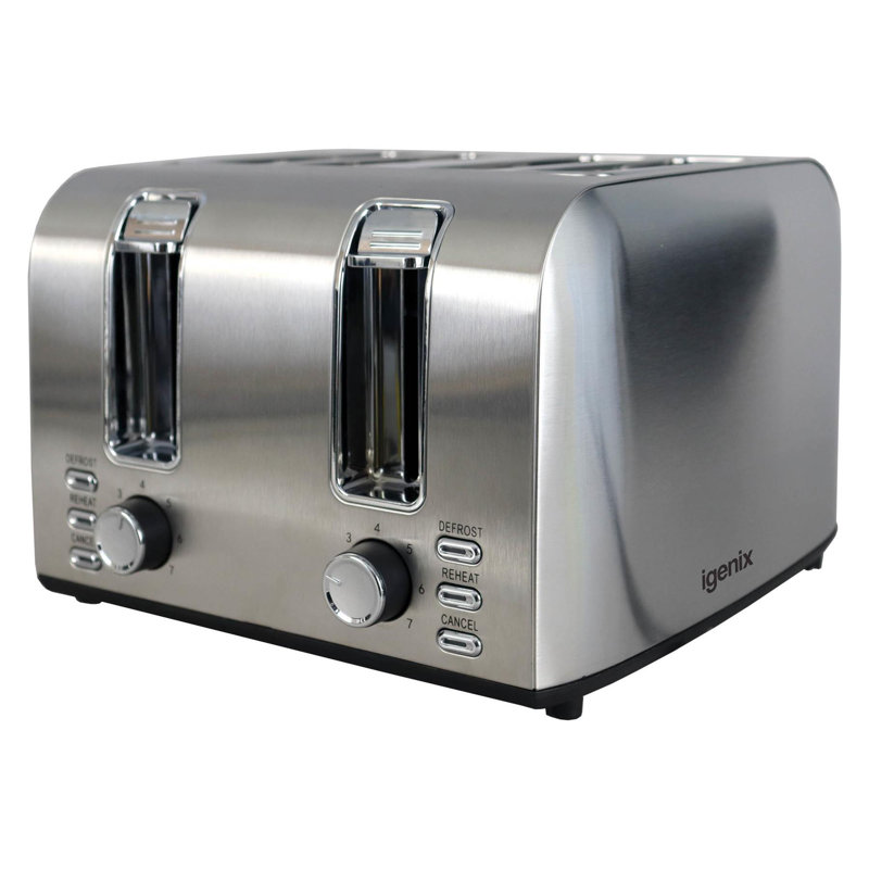 4 Slice Toaster Stainless Steel