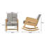 Linen Rocking Chair