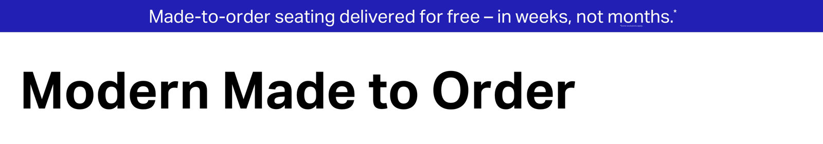 Modern Made to Order