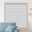 Rideaux à motif zébré Pinecrest Home Goods pour fenêtres d'intérieur filtrant la lumière et obscurcissant (couleur crème) (hauteur 78 pouces) (largeur 95 pouces)-762943759-762943857