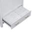 Meuble-lavabo blanc de 30 po avec lavabo simple, armoire combinée, 2 portes, tiroir, fermeture en douceur et rangement multifonctionnel, structure en bois massif-116332597