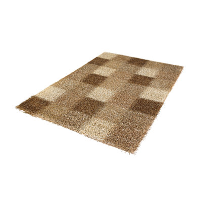 Mali Dori Handmade Shag Beige Rug