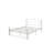 Full Size White Metal Bed Frame With Unique Flower System, Headboard Included, No Box Spring Needed Of Size, Easy Assembly, Fits 8 - Inch Mattress, Required-591663041