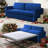 Latitude Run Velvet Queen Pull Out Sleeper Loveseat with Memory Foam Mattress-805547599-805547598