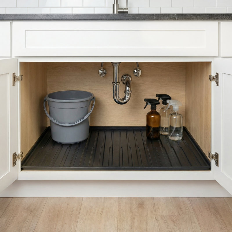 Premium Waterproof Under-Sink Mat – 31" × 22", 31" × 22"