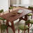 Retro living room Home rectangular dining table sets-105364639