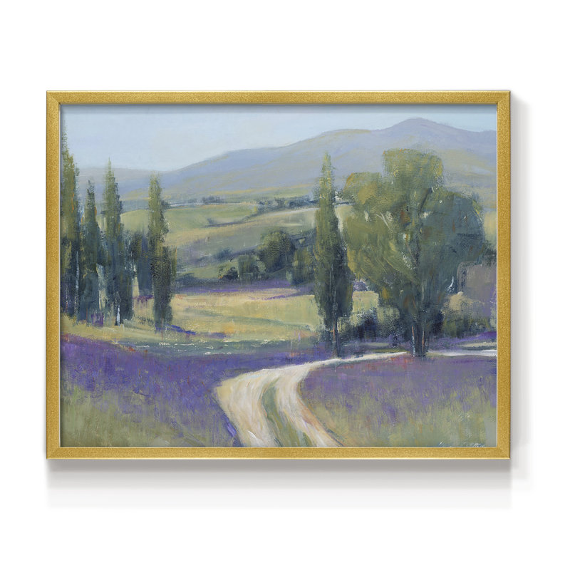 Lavender Meadow II -Framed Print - Restickable, 8" H x 10" W
