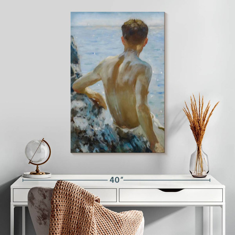 Beach Study, 30" H x 20" W
