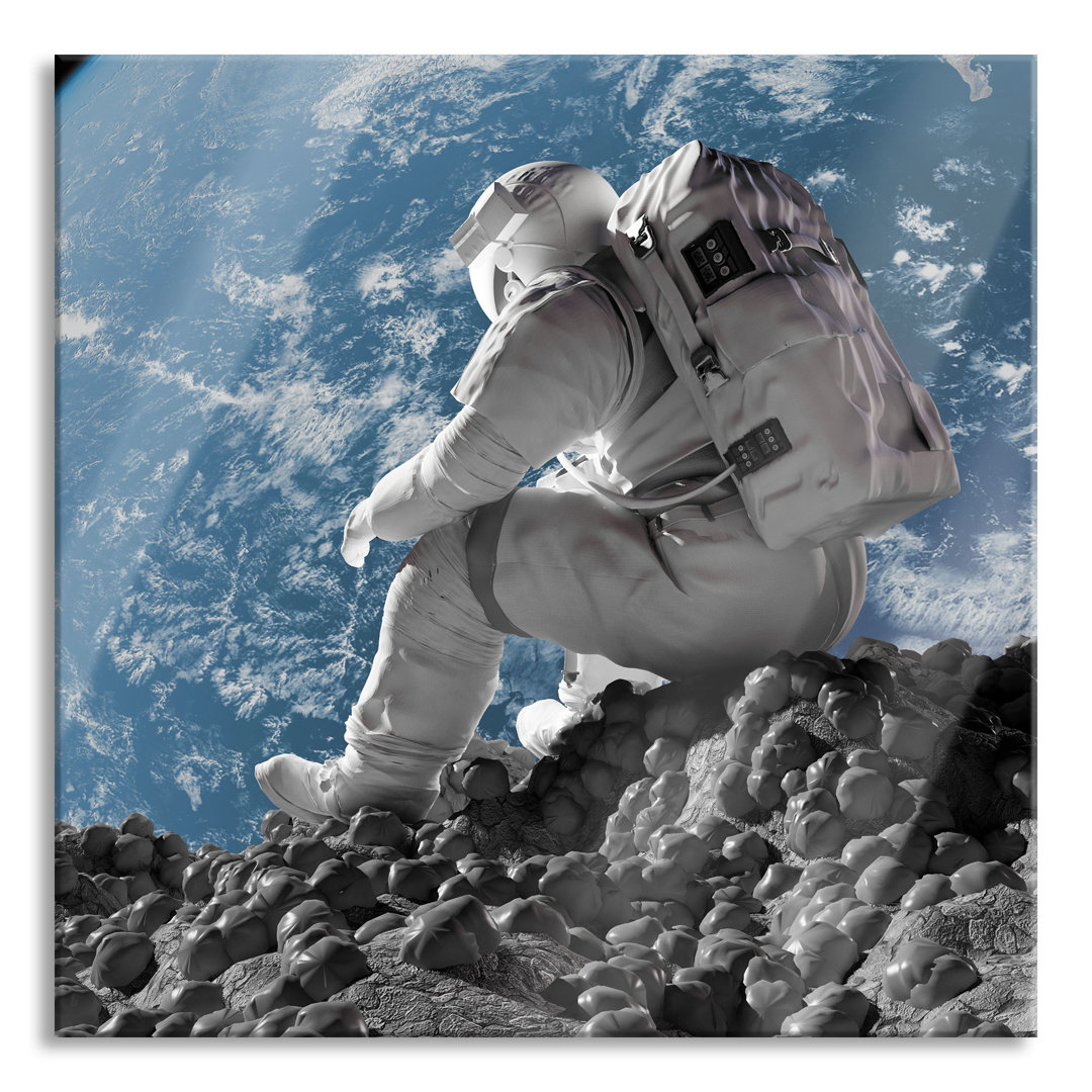 Glasbild Der Astronaut