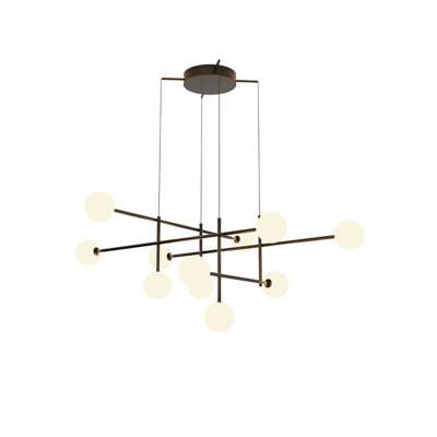 11 - Light Black LED Cluster Pendant