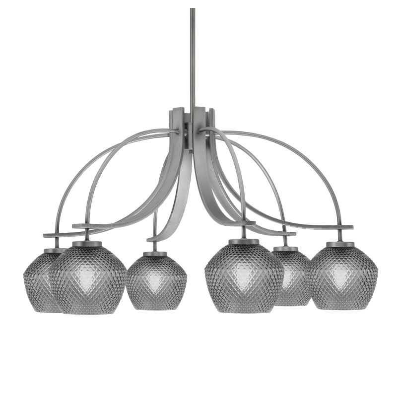 Lustre Cavella Light, Graphite, H 18 po x l 32,75 po x P 32,75 po, 6