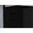 Black Laminate Rolling File Container, For Neat Office Organization Cabinet In Laminate, With Adequate Storage Drawers