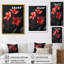 «Red Plumeria Whimsical Wonders II - Plumeria», reproduction d'art murale rouge-705107212-705107211