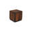 Durango Solid Wood Square Block End Table with Platform Base