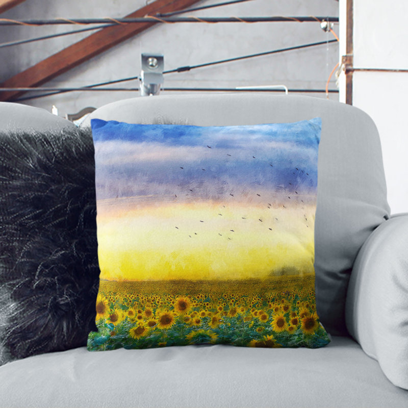 Square Throw Cushion, 40cm H x 40cm W x 15cm D