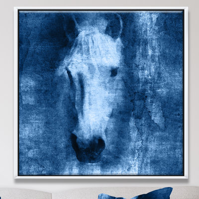 «Farmhouse Horse», reproduction d'art sur toile