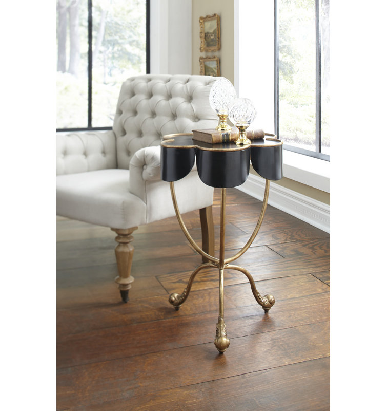 Seville End Table, Gold