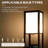 Homcom Modern Floor Lamp With Shelves & Dual Ambient Lighting, Tall Standing Lamp For Living Room, Bedroom With Fabric Lampshade (Bulb Not Included), Black
