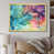 Impression dorée sur toile encadrée