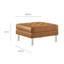 Ensemble de canapé et repose-pieds en cuir végétalien capitonné Loft par Modway-88314095