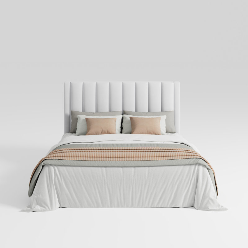 Cleo Velvet Upholstered Platform Bed - Thumbnail 4