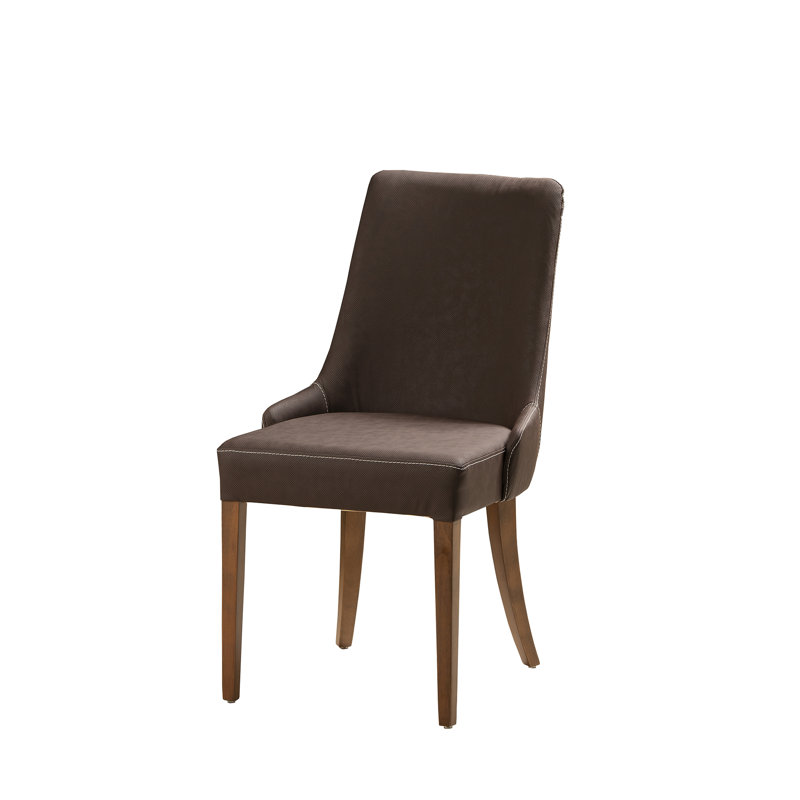 Chaise Boronda - brun et noyer