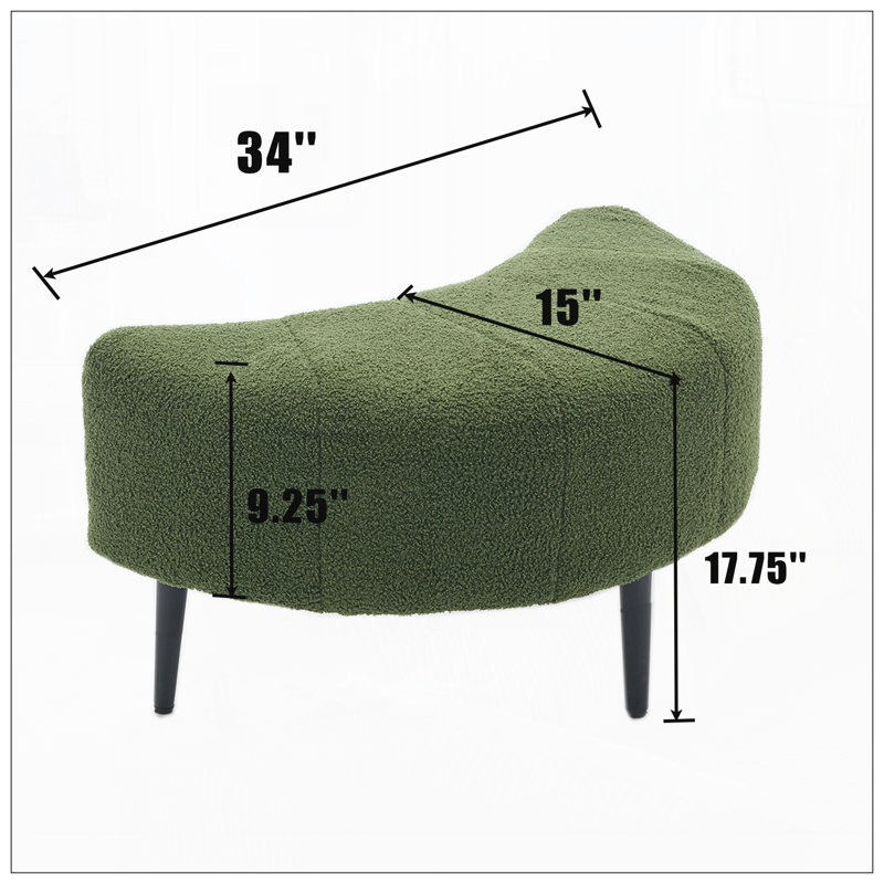 Fauteuil d'appoint 42,5 po pour le salon, Vert