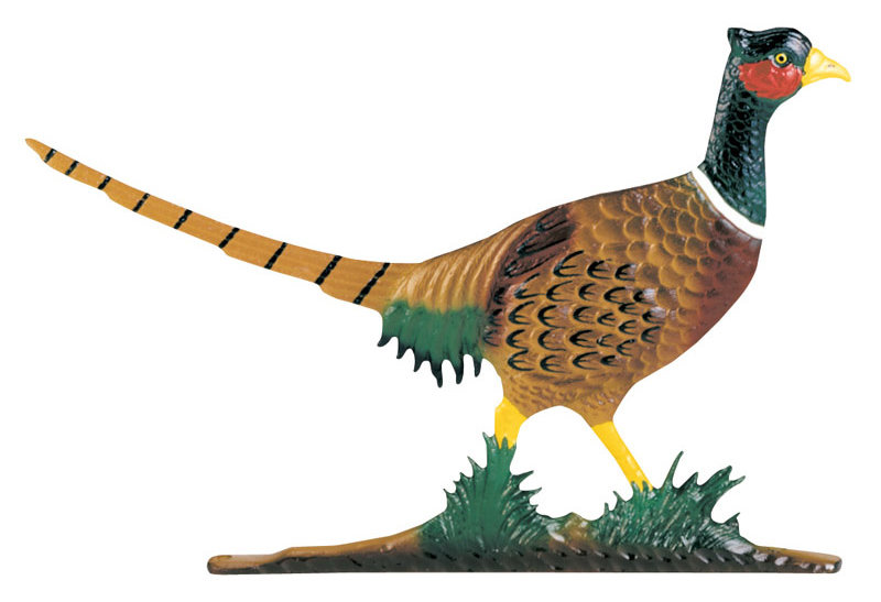 Rooftop 30" Pheasant Weathervane, Black