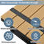 2-in-1 Outdoor Lounge Set with Adjustable Reclining Chairs and Wood Coffee Table-1004881423